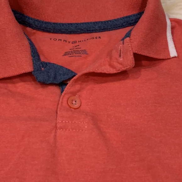 Tommy Hilfiger & First Impressions White/Pink 3 Button Polo Shirts size 12-18M - Picture 6 of 9